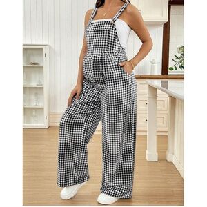 Black and White Checkered Jumpsuit